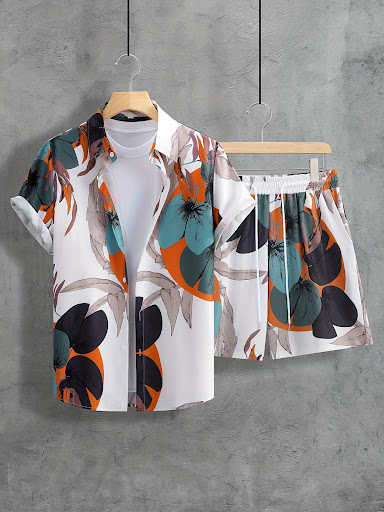 Title 3, Summer New Shirt Shorts Suit 3D Printed Casual ...