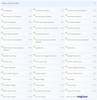 Cbse Cafe menu 2