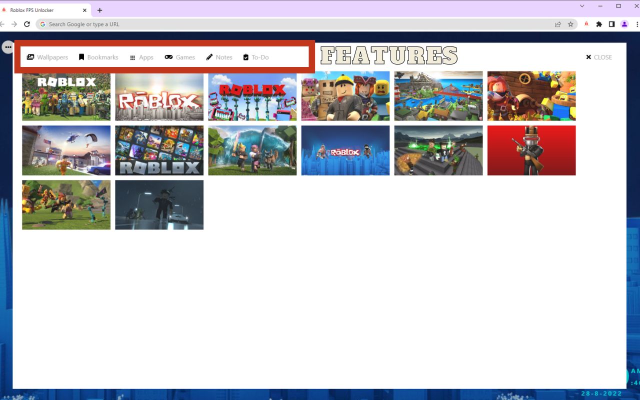 Roblox FPS Unlocker 2022 [New Tab BG] Preview image 6