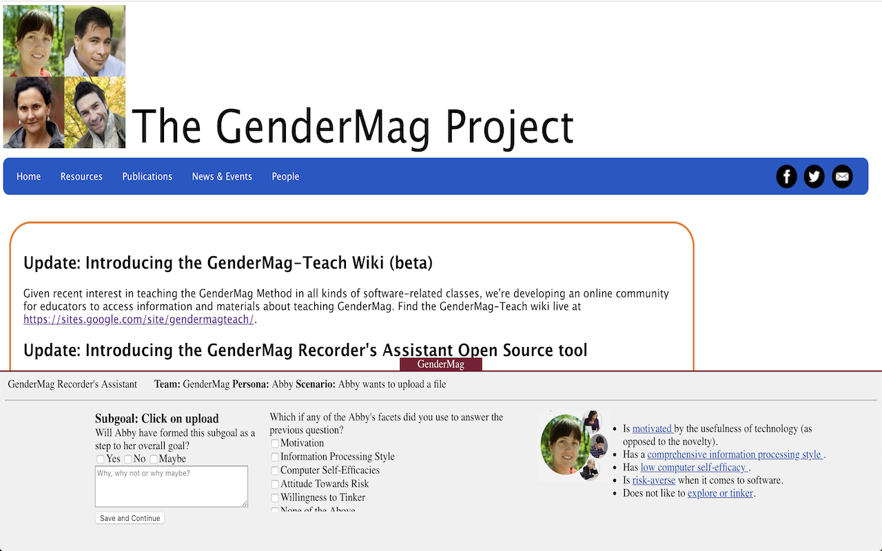 GenderMag Recorder's Assistant Preview image 7