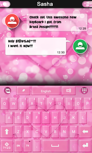 Pink Love keyboard