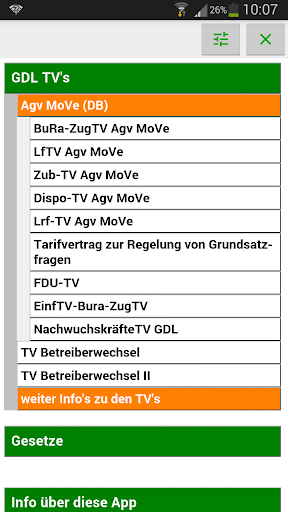 Tarifverträge und Gesetze