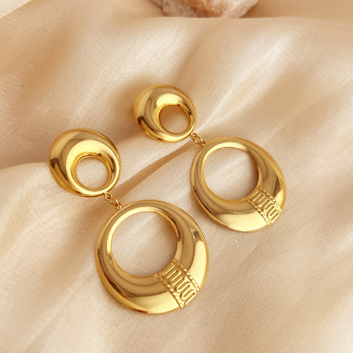 Title 2, Simple And Stylish Earrings Stainless Steel Ret...