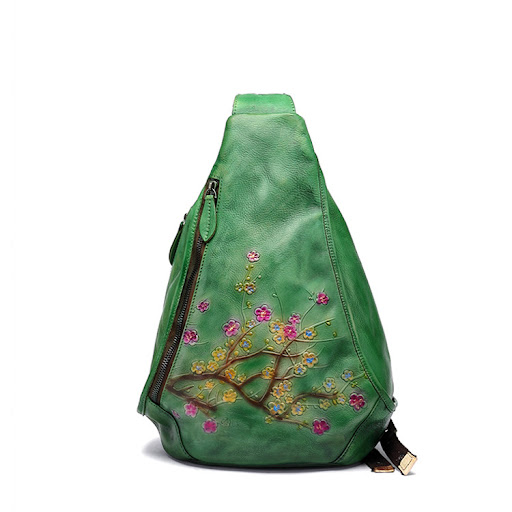 Title 10, Color and embossed Chinese brassiere bag, desig...