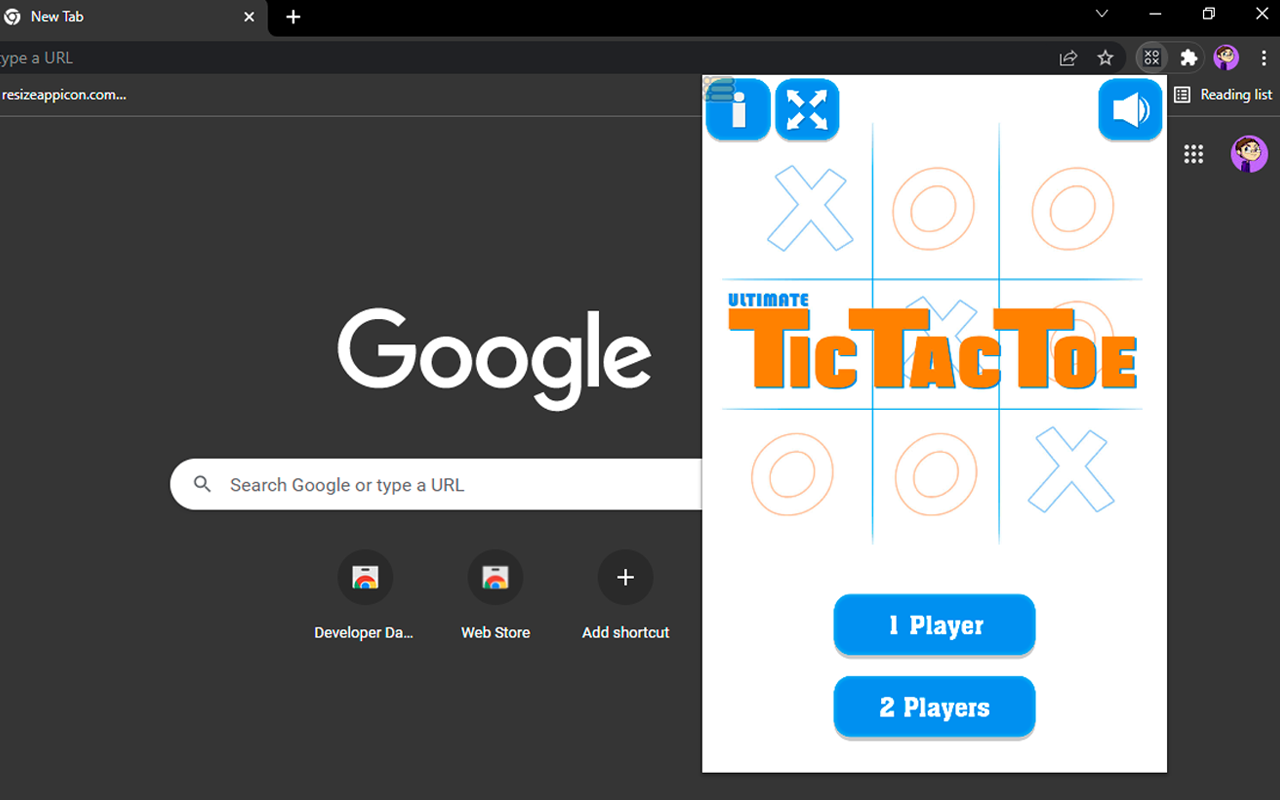 Tic Tac Toe on Chrome Preview image 3