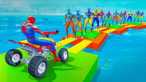 Screenshot Superhero Bike Stunt Racing 3D