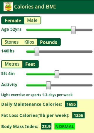 Calories BMI