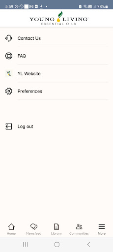 Screenshot Young Living Essentials