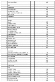 Bhonsor Kaka menu 1