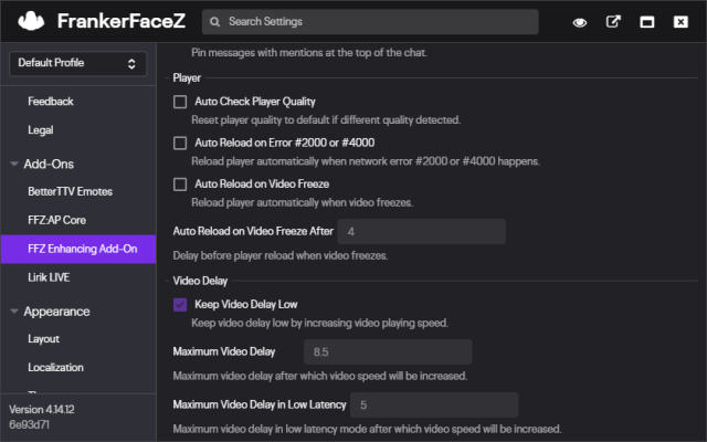 The FFZ Enhancing Add-On Preview image 2