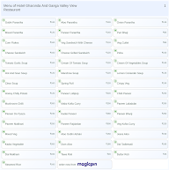 Hotel Gharonda And Ganga Valley View Restaurant menu 1