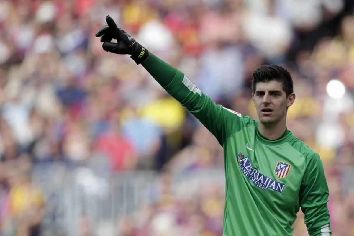 Courtois op handen gedragen bij Atlético Madrid