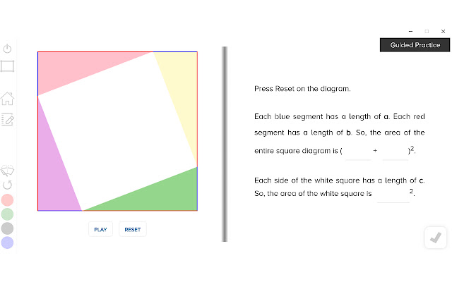 Guzinta Math: Pythagorean Theorem chrome extension