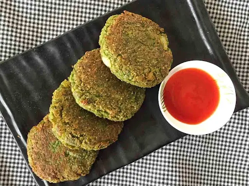 Aloo Corn Palak Tikki [8 Pieces]