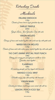 Cafe Umami menu 2