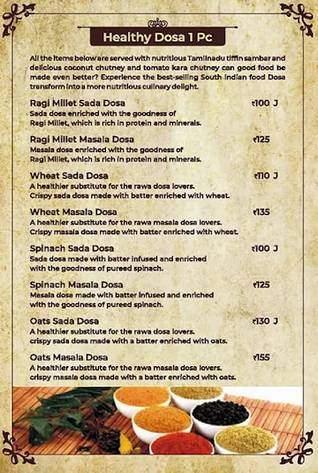 Cafe IDlish - Idli Dosa Relish menu 