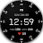 Minimal Watch Face Black X icon