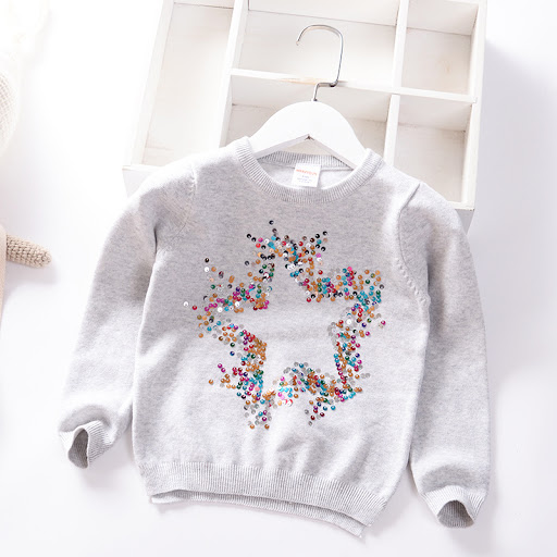 Title 5, Baby single layer sequin bottoming shirt, a com...