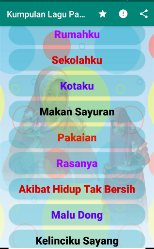 Kumpulan Lagu Paud 1