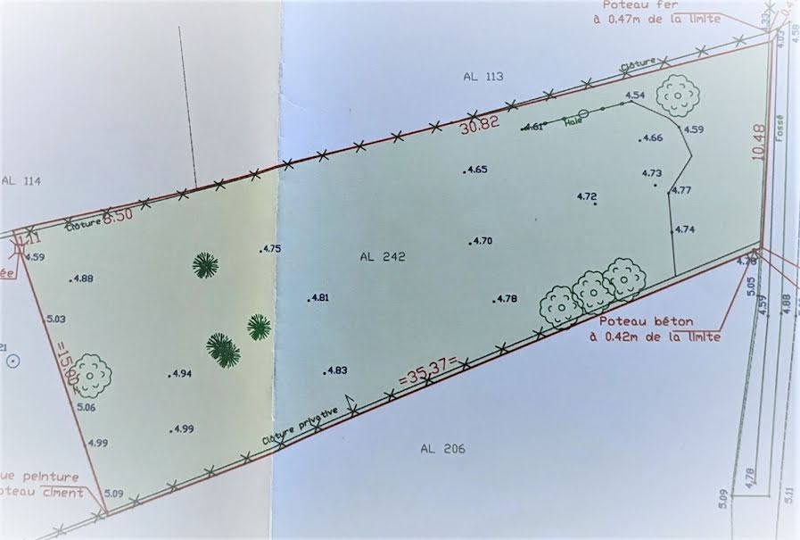 Vente terrain  460 m² à Saint-Josse (62170), 127 000 €