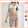 Bộ Đồ Lót Quần Lót Nữ Ren Sexy, Áo Ngực Không Gọng Kèm Mút Hoa Đại Quyến Rũ