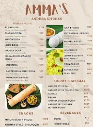 Amma Andhra Kitchen menu 1