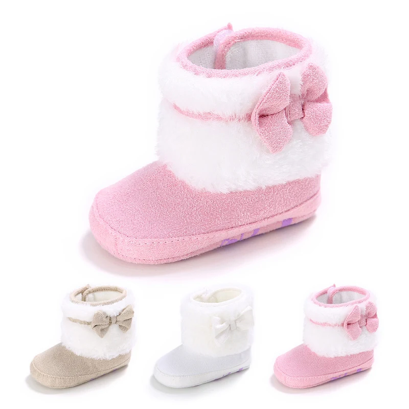 Sapato Térmico Infantil de Inverno para Bebê Menina, Solado Macio com Veludo, Conforto e Aquecimento para os Primeiros Passos
