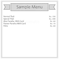 R J Food & Services menu 1