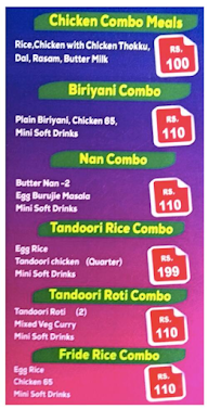 Hotel New Aaladiyar menu 3