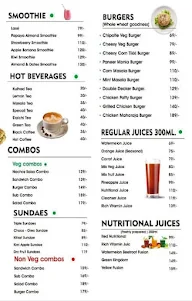 Be Healthy menu 1