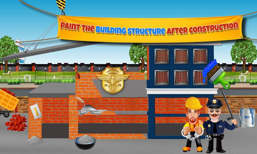 Build a Police Station Construction Builder Game
