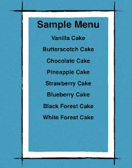 Arora Pastry Palace menu 1