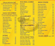 LalaJi Dilliwale menu 2