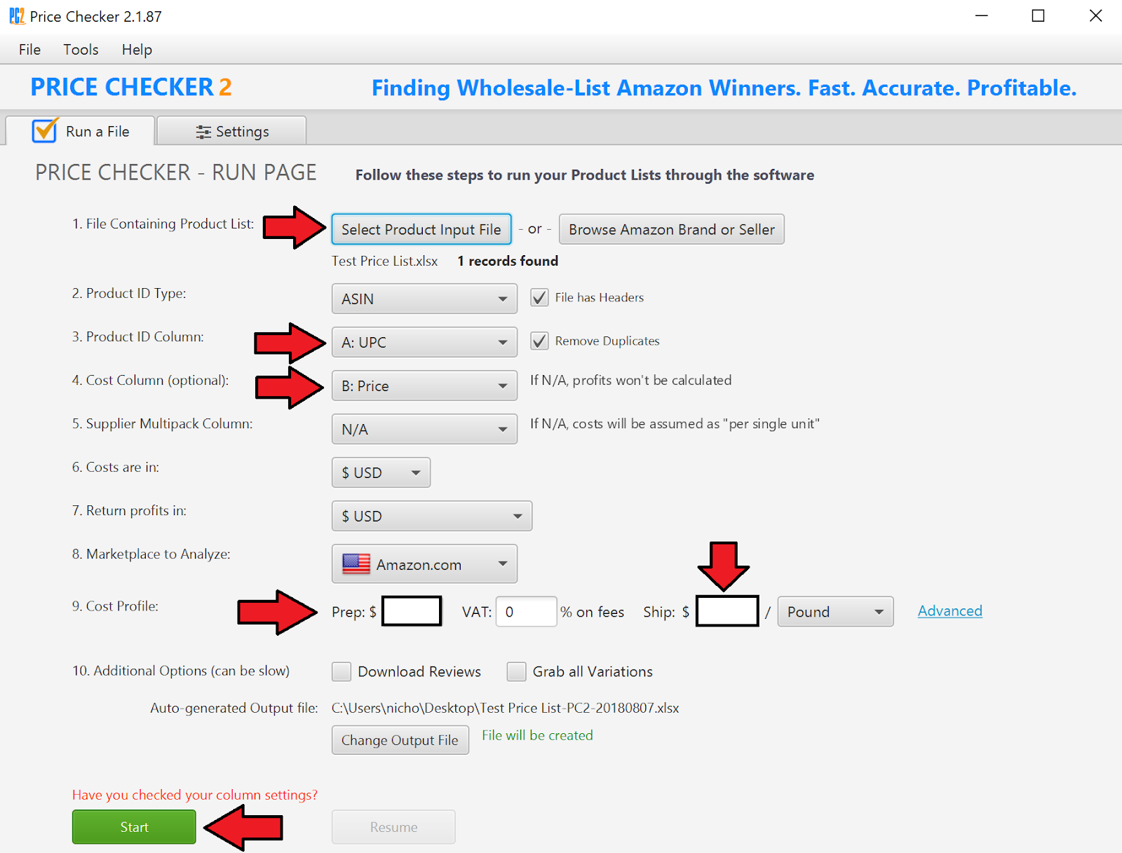 A screenshot of the Price Checker 2 Tool