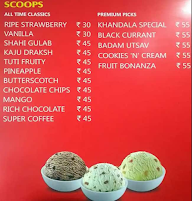 Koldplay Ice Creams menu 4