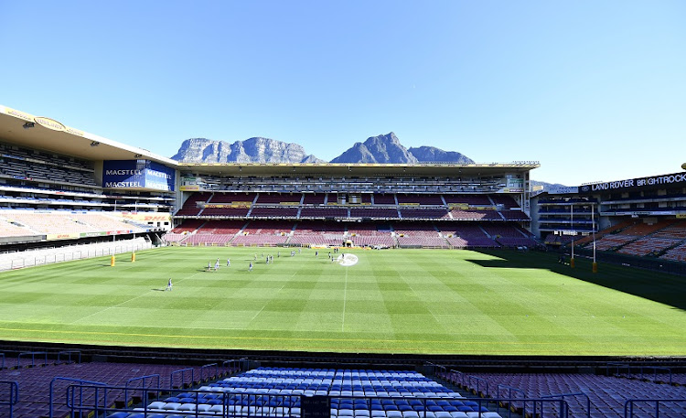 A view of Newlands Stadium on July 26, 2019 in Cape Town, South Africa.