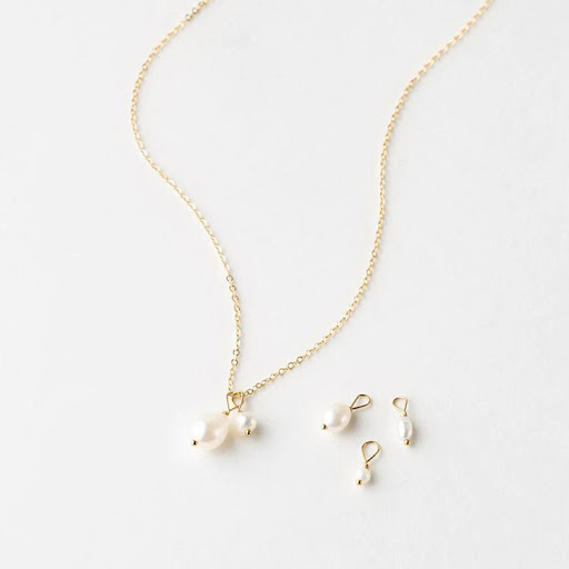 Title 4, Baroque Shaped Freshwater Pearl Necklace for Wo...