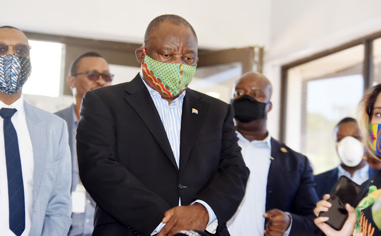 President Cyril Ramaphosa, visited the Nasrec Expo in Gauteng which has been demarcated as a quarantine site.