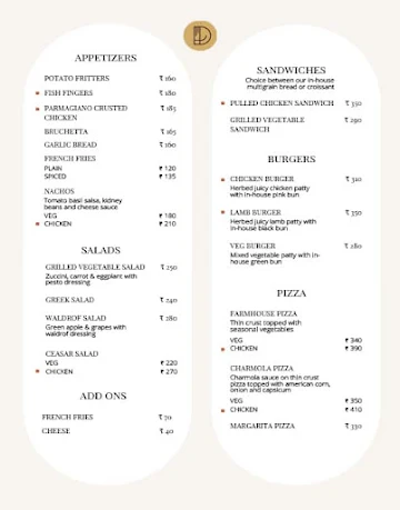 Delistic - Chocolaterie, Patisserie & Cafe menu 