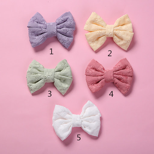 Title 3, Flower Girl Cute Bow Tie Hairpin, a charming ha...