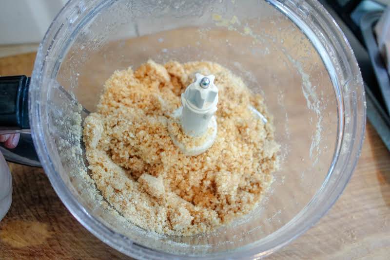 Vanilla Wafers, Sugars, And Butter In A Food Processor.