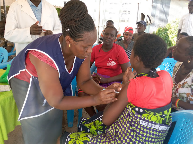 Vaccination against meningitis at Lodwar County Referral Hospital