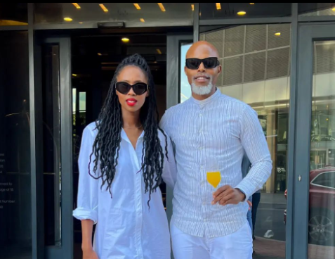 Thapelo Mokoena and his wife Lesego-Tshepang celebrate their union.