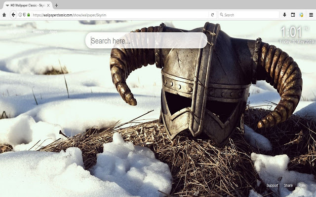 Skyrim Wallpaper HD New Tab Themes