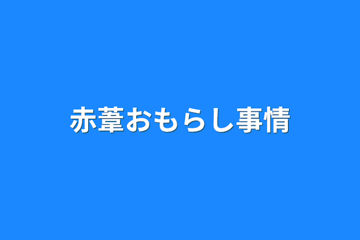 「赤葦おもらし事情」のメインビジュアル