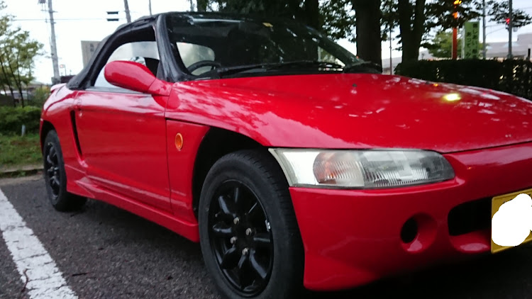 ヨッピーさんが投稿したビート・復活・重ステ・赤い車・黒いホイルに関するカスタム事例の投稿画像2枚目