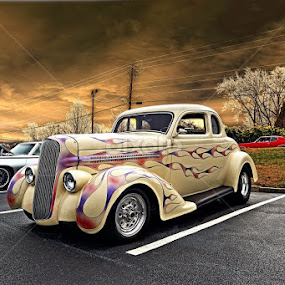 Flaming Ford by JEFFREY LORBER - Transportation Automobiles