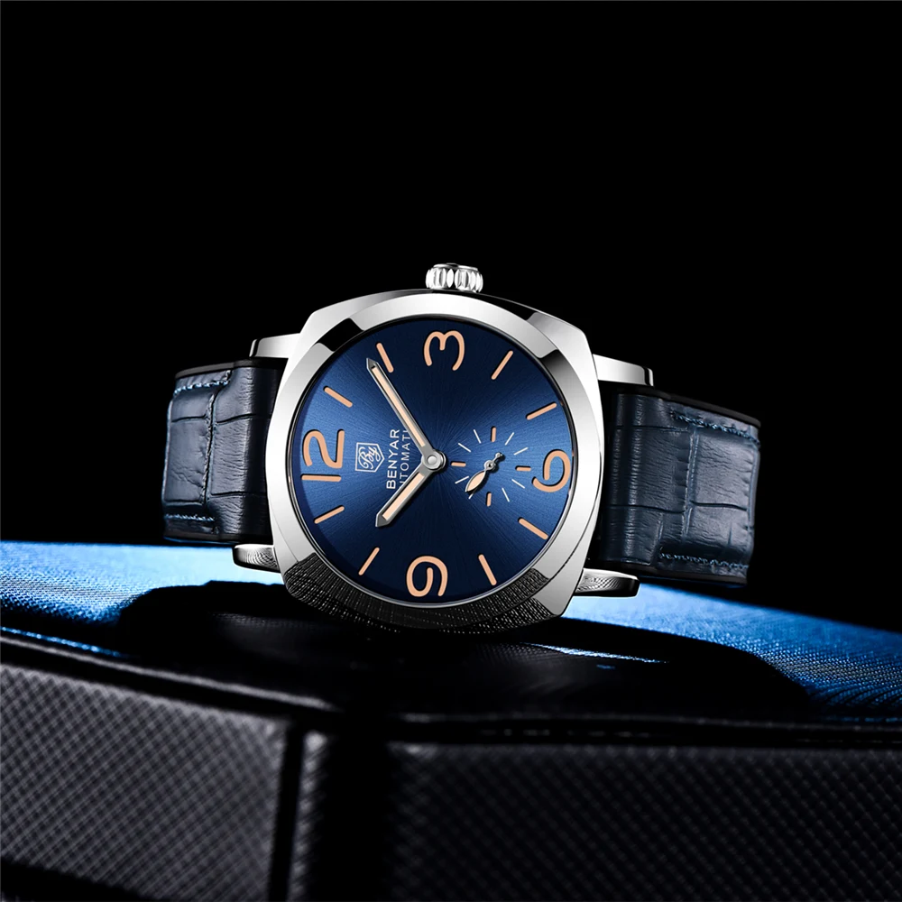 Title 11, Casual Spiraal Crown Pin Buckle Mechanisch Horloge