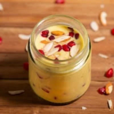 Fruit Custard In A Jar