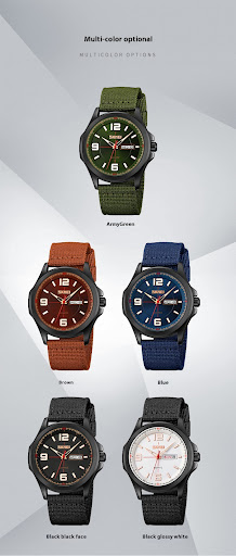 Title 13, Classic Mens Watch Round Luminous Waterproof Q...